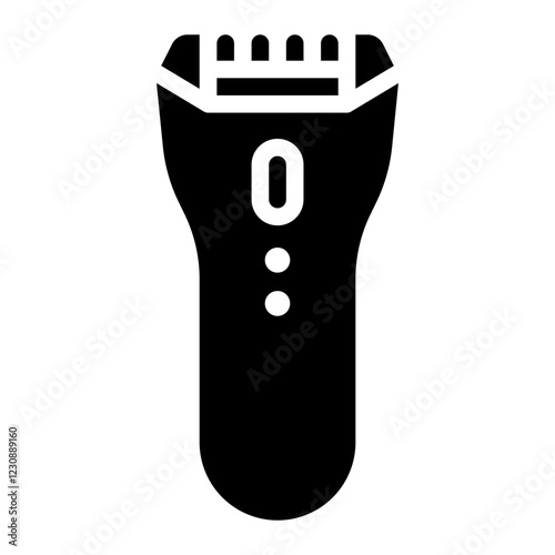 shaving glyph icon