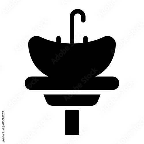 sink glyph icon