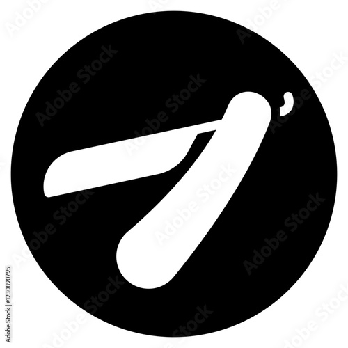 razor blade glyph icon