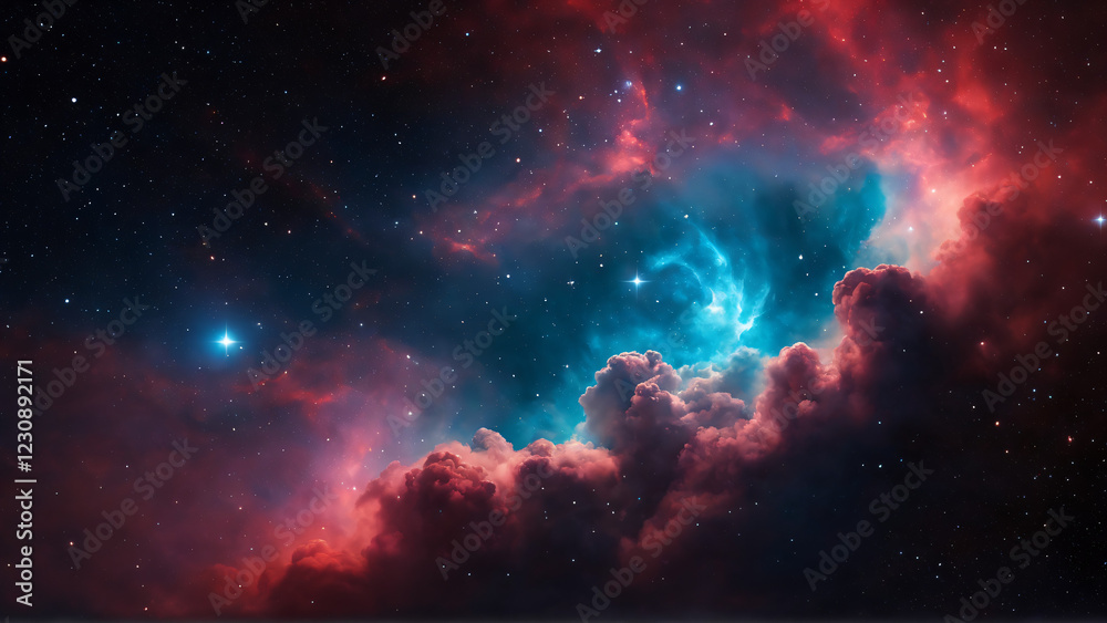 Colorful Space Nebula Colorful Space Nebula