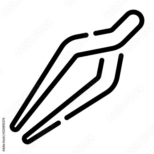 tweezers line icon