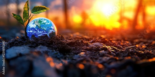 global warming and climate change environmentalism concept