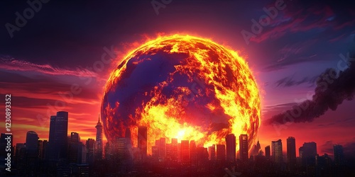 global warming and climate change environmentalism concept photo