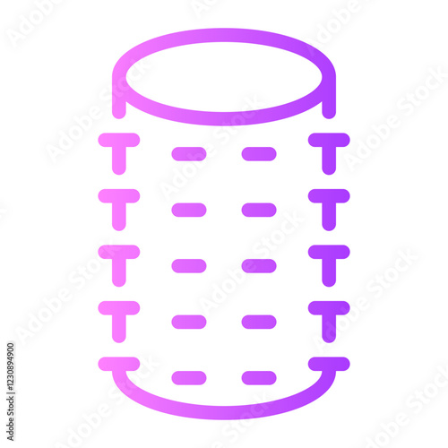 hairstyling gradient icon