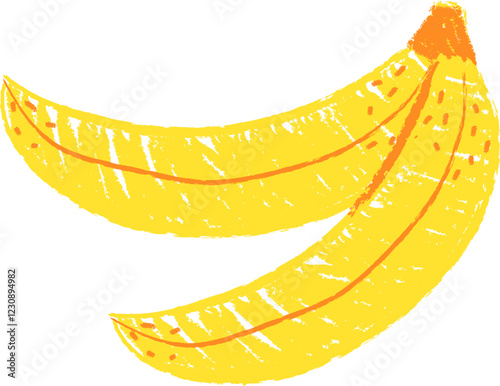 Bananas Crayon Pencil Art