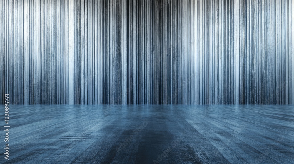 A minimalist metal backdrop with a smooth, brushed aluminum texture and clean lighting.