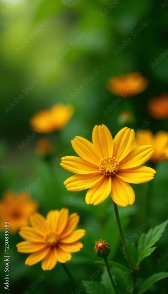 Yellow and orange Ixora flowers in a lush green garden, flowers, garden, yellow Yellow and orange Ixora flowers in a lush green garden, flowers, garden, yellow