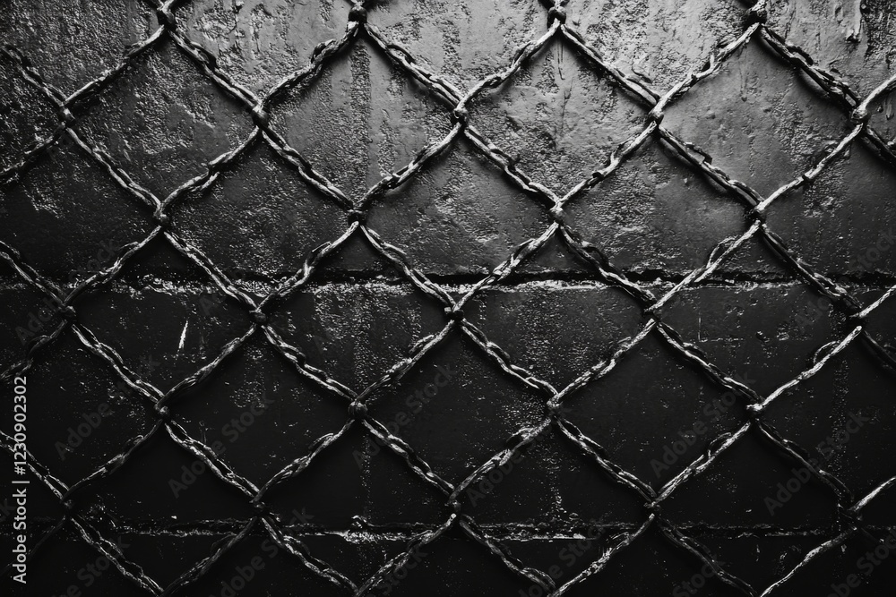 Fototapeta premium Abstract black textured background with diamond pattern