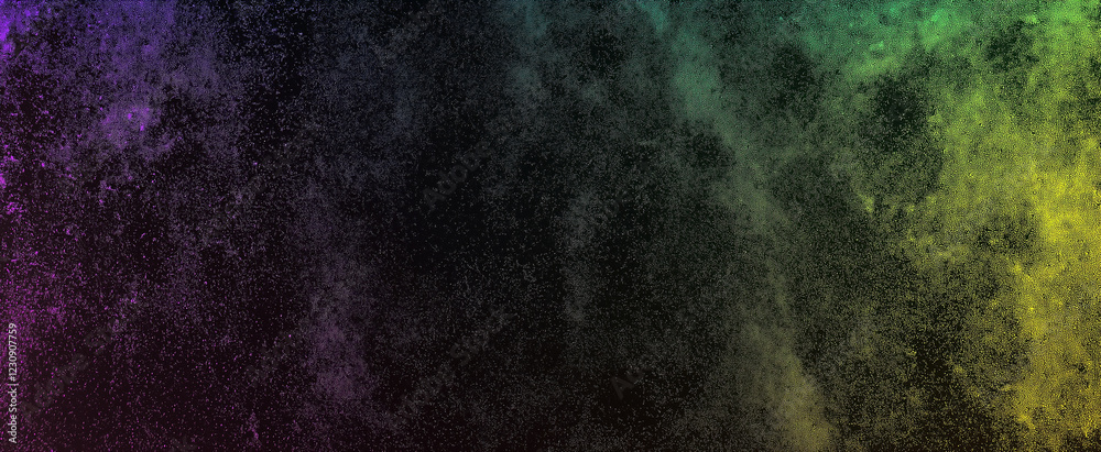 A black background featuring a smooth gradient of green, purple, and yellow, enhanced by a subtle grainy texture. The grain effect, including noise and overlay, adds depth and a tactile feel to the de A black background featuring a smooth gradient of green, purple, and yellow, enhanced by a subtle grainy texture. The grain effect, including noise and overlay, adds depth and a tactile feel to the de