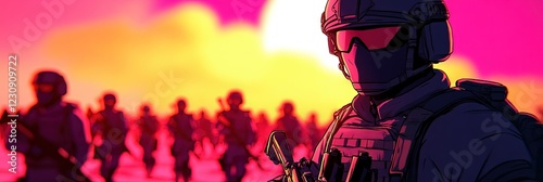 Plakat 2D animation border patrol 