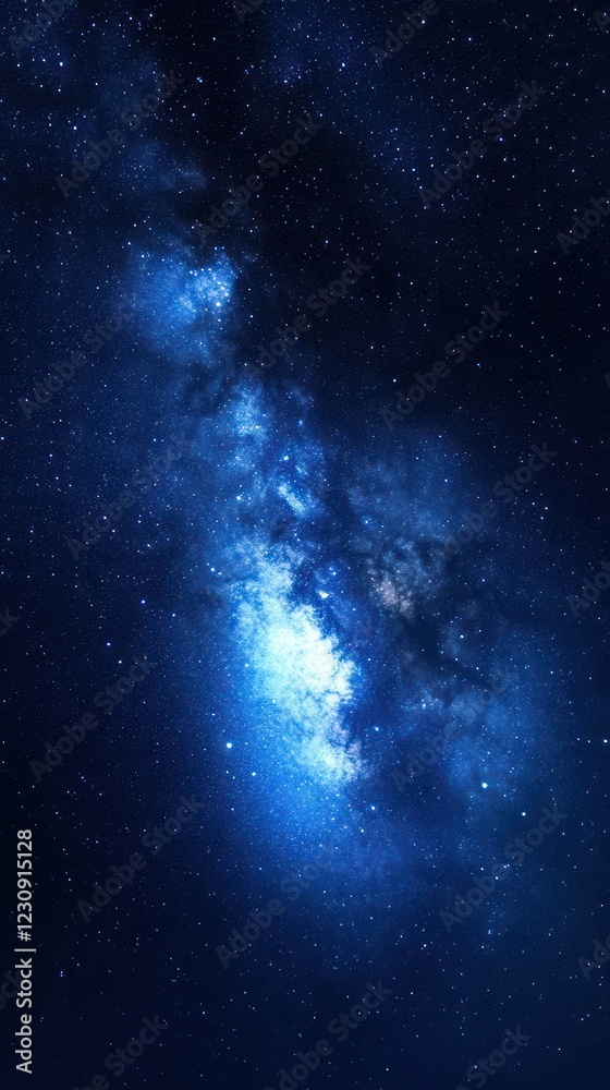 Fototapeta premium Night sky Milky Way galaxy cosmic dust starscape