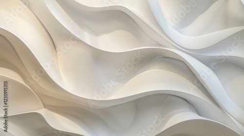 Abstract White Wave Pattern Texture