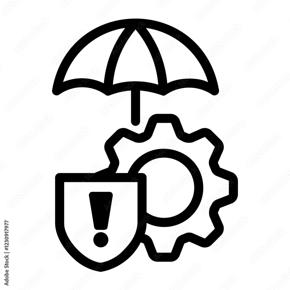 umbrella Line Icon