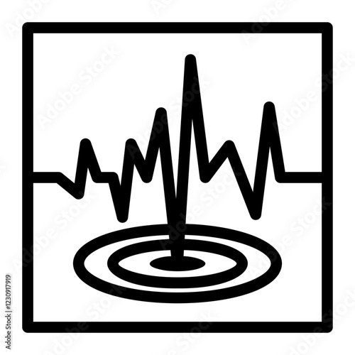 seismometer Line Icon