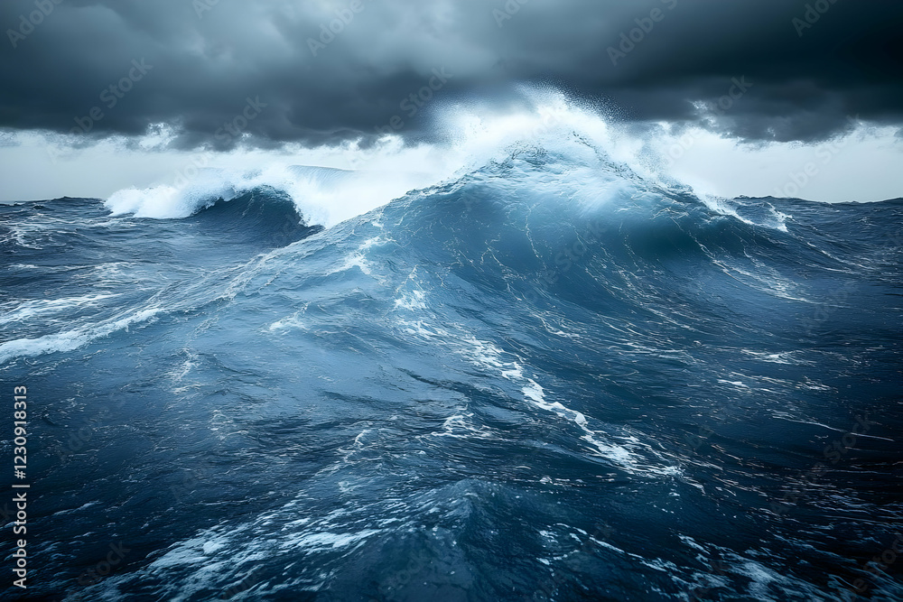 Turbulent Ocean Waves During a Dark Storm Turbulent Ocean Waves During a Dark Storm