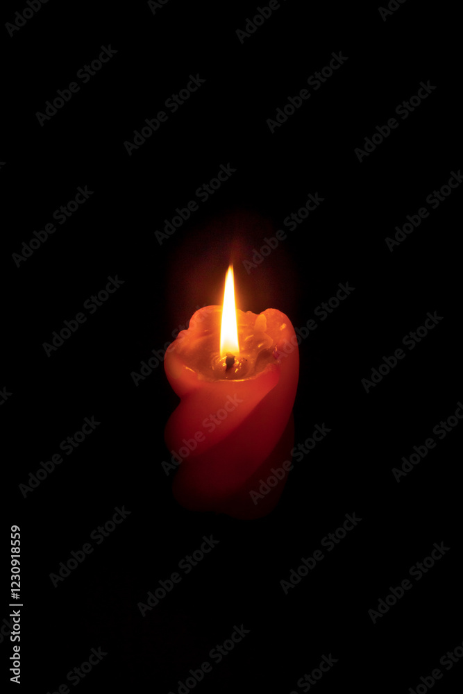 Pink candle flame on black background. Minimal timeline concept. Pink candle flame on black background. Minimal timeline concept.