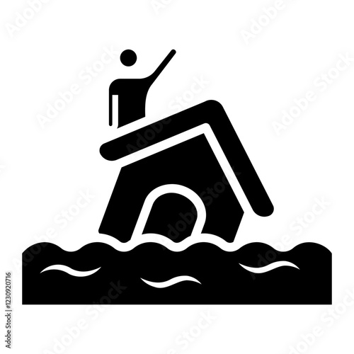 natural disaster Solid icon