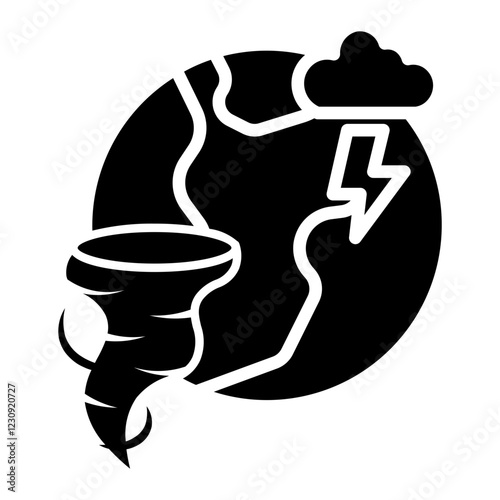 natural disaster Solid icon