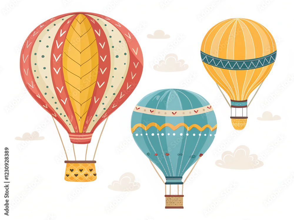 Naklejka premium hot air balloon