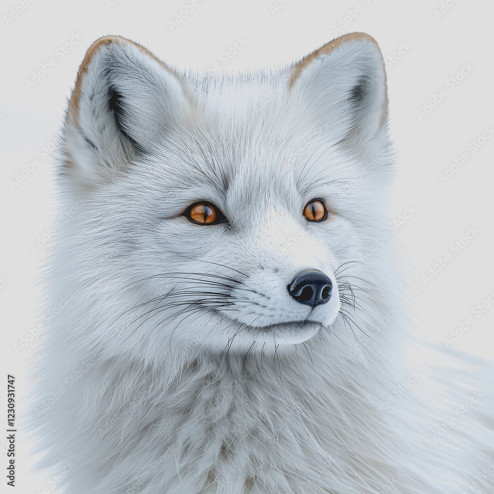 Close up of a foxs face showcasing its features and expression in natural habitat with blurred background highlighting its fur and eyes Close up of a foxs face showcasing its features and expression in natural habitat with blurred background highlighting its fur and eyes