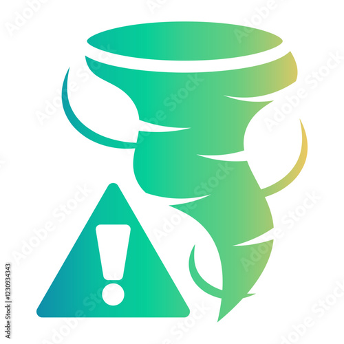 natural disaster Gradient icon