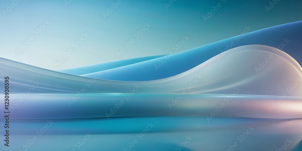 Obraz premium Abstract Blue Landscape Wallpaper