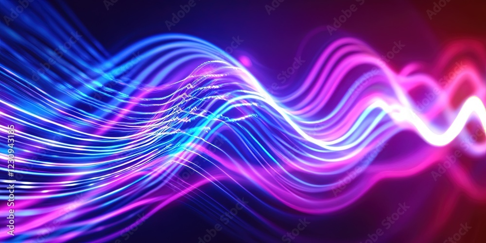 Obraz premium doppler effect circuitry abstract