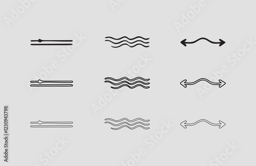 arrow vector and line art graphics for branding and design needs creative vector elements perfect for Seasonal and Everyday use