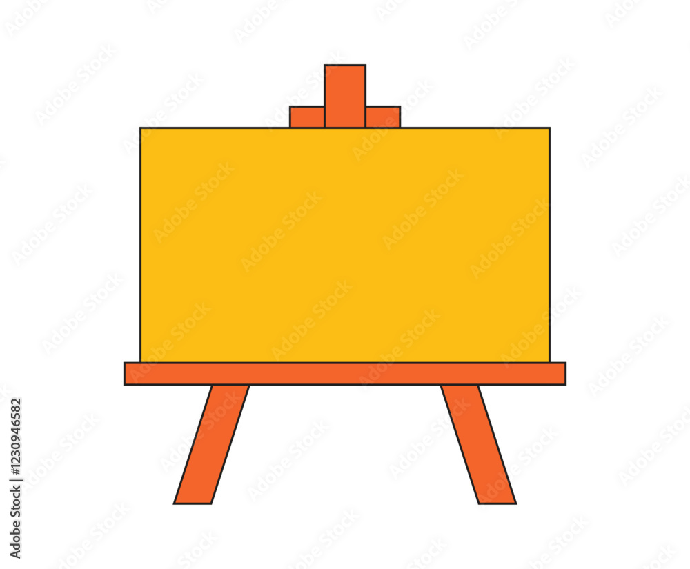 Obraz premium Illustration retro write board unique design