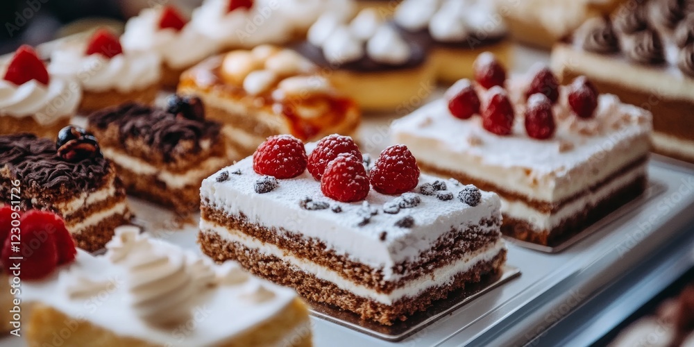 custom made wallpaper toronto digitalDelightful assortment of pastries and cakes displayed in a bakery showcasing fresh and vibrant desserts