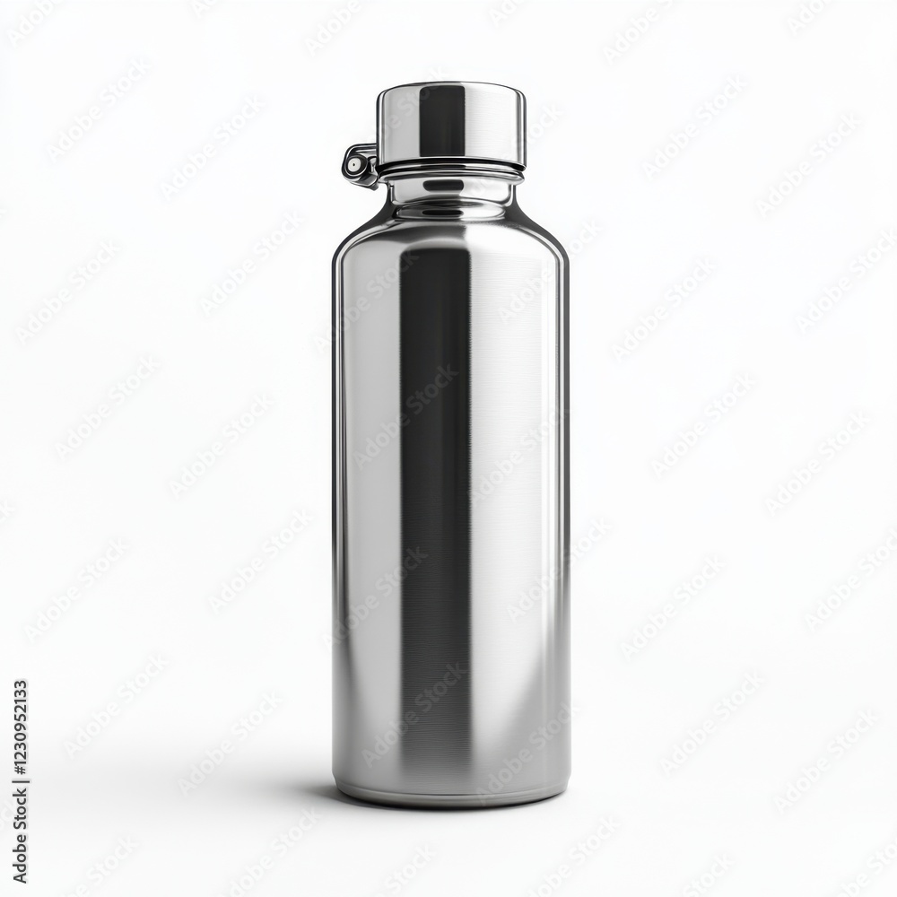 Blank water flask mockup Blank water flask mockup