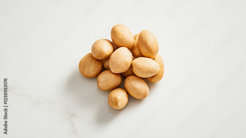 Light Brown Oval Cookies on Marble Surface Light Brown Oval Cookies on Marble Surface