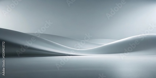 Abstract Gray Waves Background