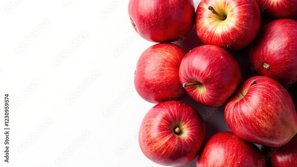 Red Apples Top View - Fresh & Juicy Red Apples Top View - Fresh & Juicy