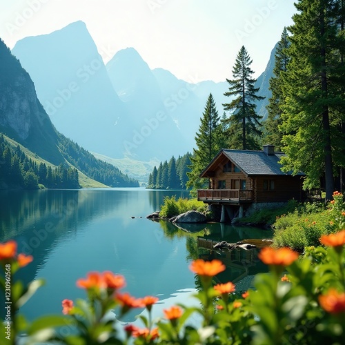 Lakeside Cabin - Serene Summer Escape photo