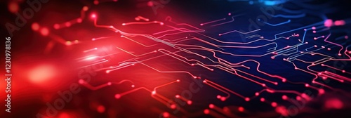 red circuitry for chinese tecchnology