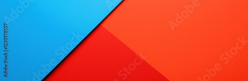 Abstract background showing intersecting blue and red sheets of paper