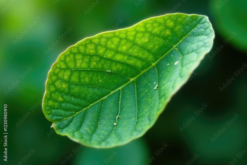 Fresh eucalyptus leaf with delicate texture and intricate veins, herb, organic, plant Fresh eucalyptus leaf with delicate texture and intricate veins, herb, organic, plant