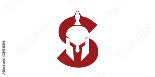 S apartan logo ,with simple concept