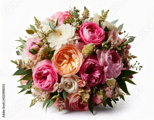 Generated image  Luxurious wedding bouquet featuring a variety of beautiful blooms