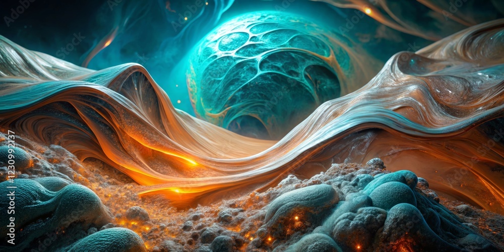 Obraz premium Alien Planet Landscape