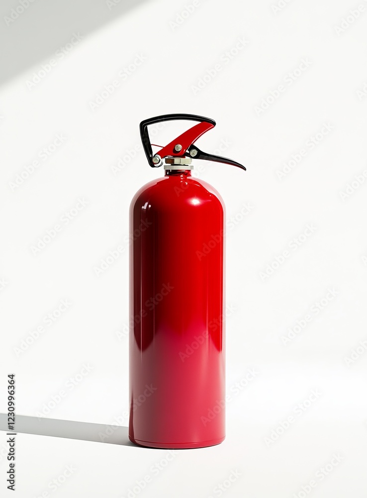 Red fire extinguisher on white background. (3) Red fire extinguisher on white background. (3)