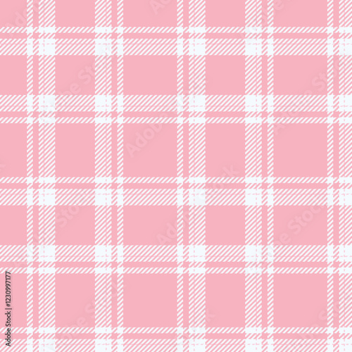 Cloudy sky inspired seamless plaid in muted pink