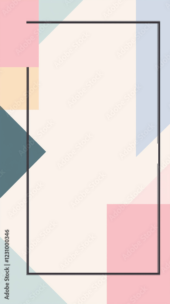 Abstract background of geometric shapes with room for text
