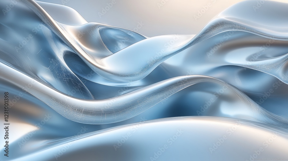 Obraz premium Silky smooth metallic texture