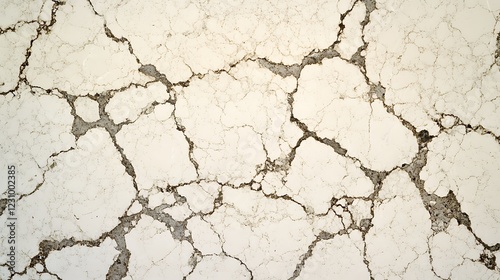 Cracked White Surface Texture Showing Extensive Damage