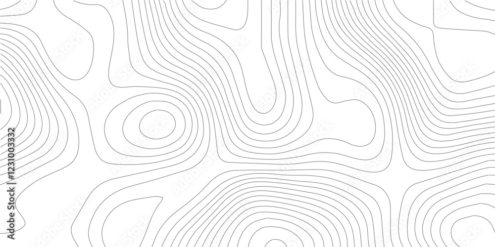 Black on white contours vector topography stylized height of the lines. The concept of a conditional geography scheme and the terrain path. Ultra wide size. Map on land vector terrain Illustration.
Black on white contours vector topography stylized height of the lines. The concept of a conditional geography scheme and the terrain path. Ultra wide size. Map on land vector terrain Illustration.