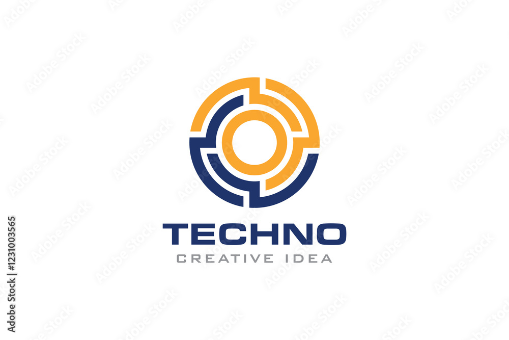 Creative Abstract Technology Concept Logo Design Template Creative Abstract Technology Concept Logo Design Template