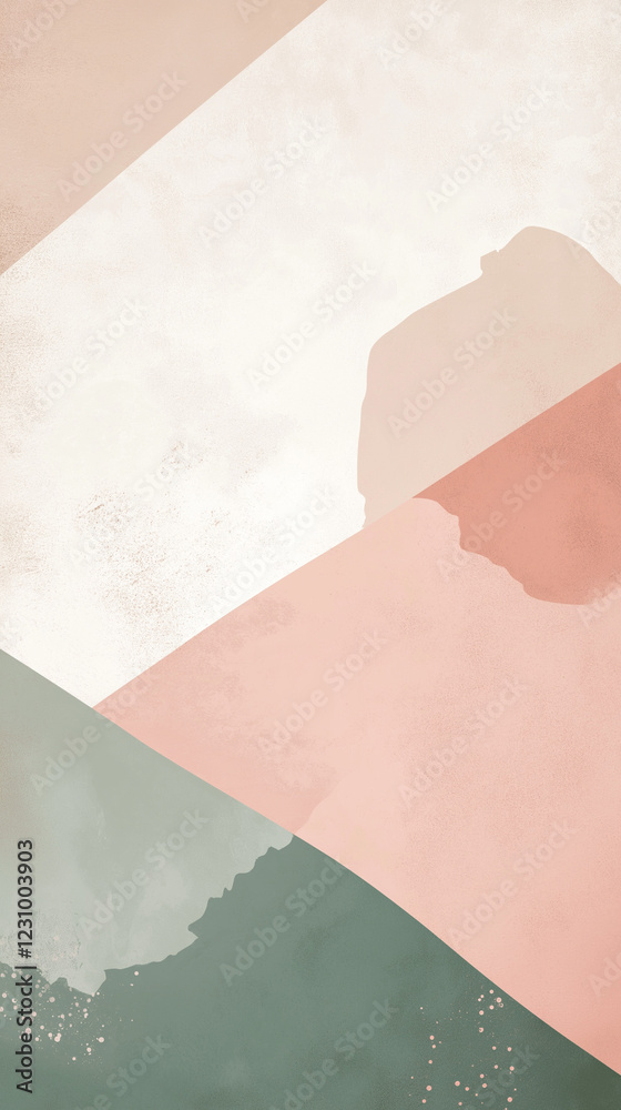 Background of pale forms with angles and jagged edges