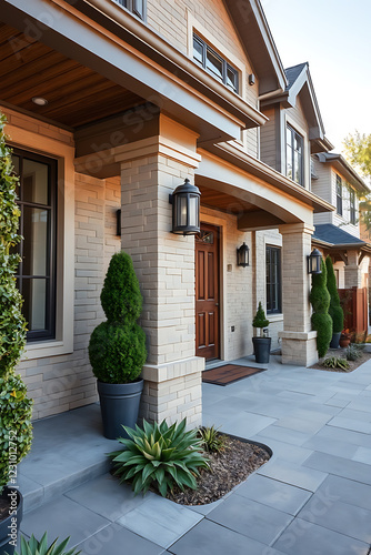 Wallpaper Mural Modern Brick House Exterior: Luxurious Home Design and Landscaping Torontodigital.ca